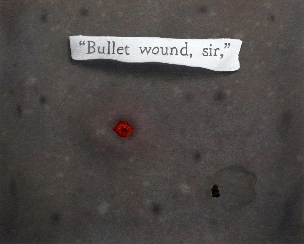 Bullet wound, sir